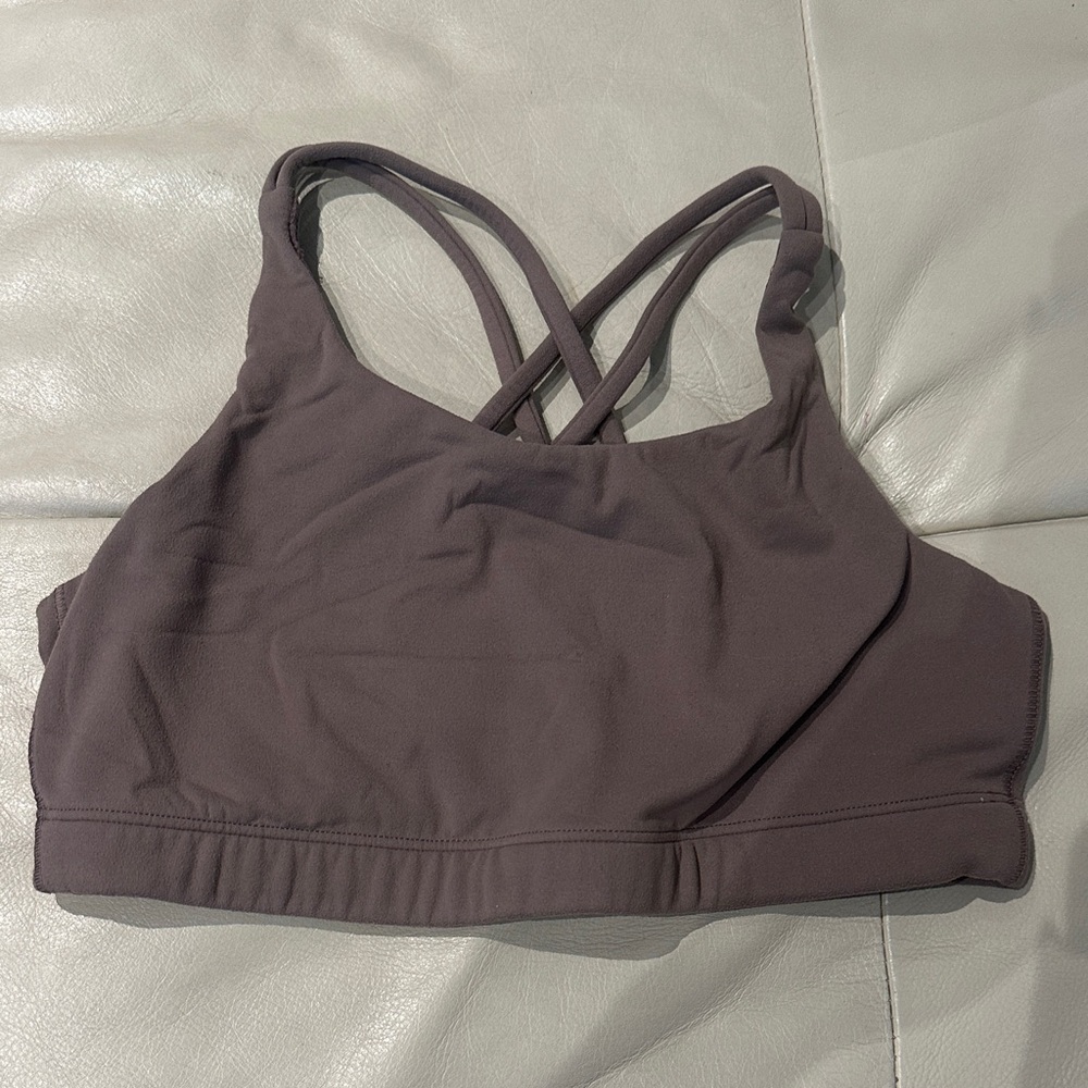 Athleta Cross-Back Sports Bra - Dark Brown